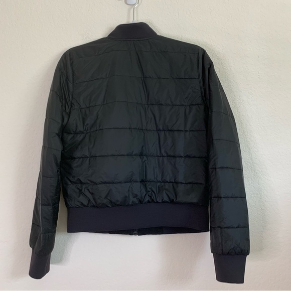 Lululemon womens black non stop full zip reversible bomber jacket 6 - Picture 8 of 14